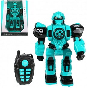 Робот на р/у, ИК-управление, стреляет ракетами 10 штук, свет и звук (Наша игрушка, 601B)