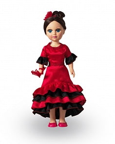 Интерактивная кукла Анастасия - Испанский танец, со звуком 42 см (Весна, В2921/о)