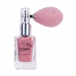 Розовая мерцающая пудра для тела с ароматом ванили Lukky в распылителе - Звездная пыль, 5 г (Lukky, Т16130)