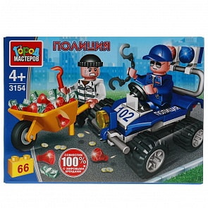 Конструктор Погоня на квадроцикле за воришкой (Город мастеров, 3154-KK)