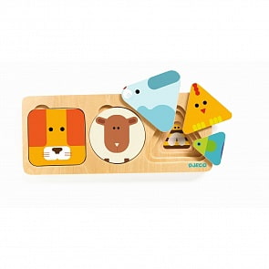 Рамка-вкладыш - Животные (Djeco, 06206)