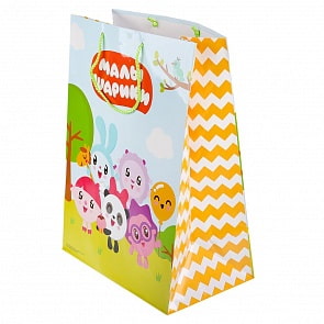 Пакет подарочный - Малышарики, глянцевый (Играем вместе, CLRBG-MLSH-03-1)