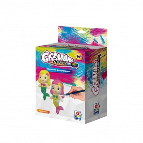 Набор для детского творчества Сквиши Декор – Русалочка, размер 12 х 8 х 16 см. (1toy, Т15965)