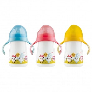 Поильник-непроливайка со сменным носиком - Малышарики, 250 мл (Lubby, 20909/144/12) (ассортимент)