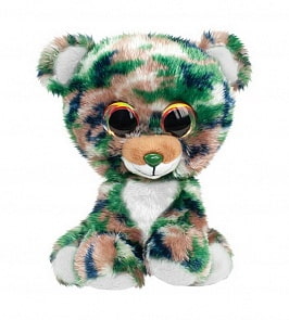 Мягкая игрушка - Мишка Camo, серый, 15 см (Lumo Stars, 54968)