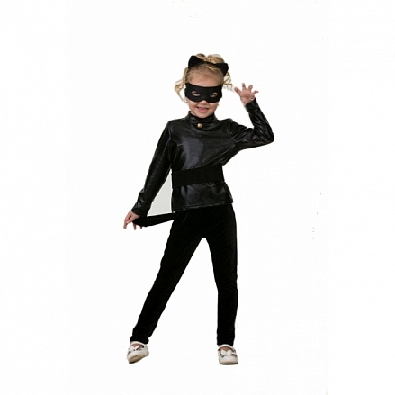 Карнавальный костюм для мальчиков и девочек – Супер Кот, свитер и брюки, размер 116-60 