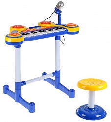 Электропианино 3 в 1, 50 стихов и звуков, 33 клавиши, стихи М. Дружининой, свет (Умка, B1407168-R1) - миниатюра