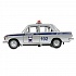 Модель – Ваз-2106 жигули полиция, инерционная, серебристый, 12 см  - миниатюра №2