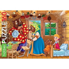 Пазлы Eco - Маша и медведи, 160 элементов (Hatber, 160ПЗ4-19251)