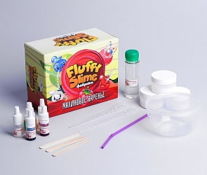 Слайм-фабрика Флаффи Малиновое варенье, 3 слайма 3 цветов (Инновации для Детей, 869пл)
