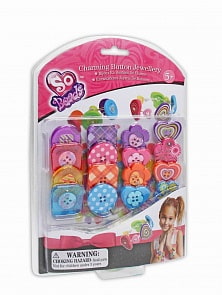 Набор для создания браслетов в наборе: пуговки и эластичный шнурок (ABtoys, TAL08100)