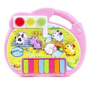 Пианино - Е-Нотка, звуки животных, звуковые и световые эффекты (Shantou Gepai, CY-6091B)