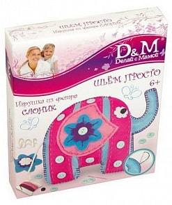 Набор для шитья игрушки - слон (Docha&Mama, 10687d&m)