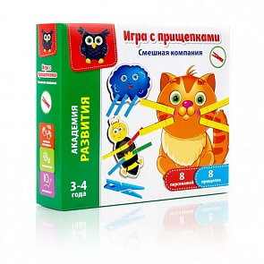 Игра с прищепками - Смешная компания (Vladi Toys, VT5303-06)