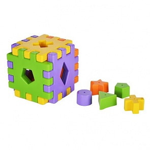 Сортер Кубики, 12 деталей (Жирафики, 231263)