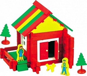 Домик с крыльцом (Мир деревянных игрушек, Д032)
