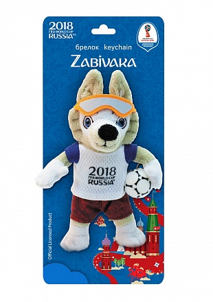 Плюшевый брелок FIFA-2018 - Zabivaka, 16 см 