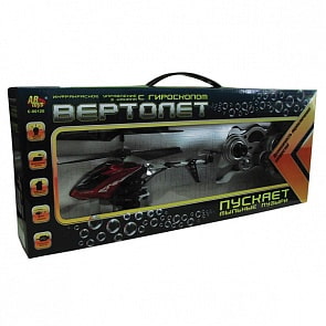 Радиоуправляемый вертолёт с гироскопом и мыльными пузырями (ABtoys, C-00120)